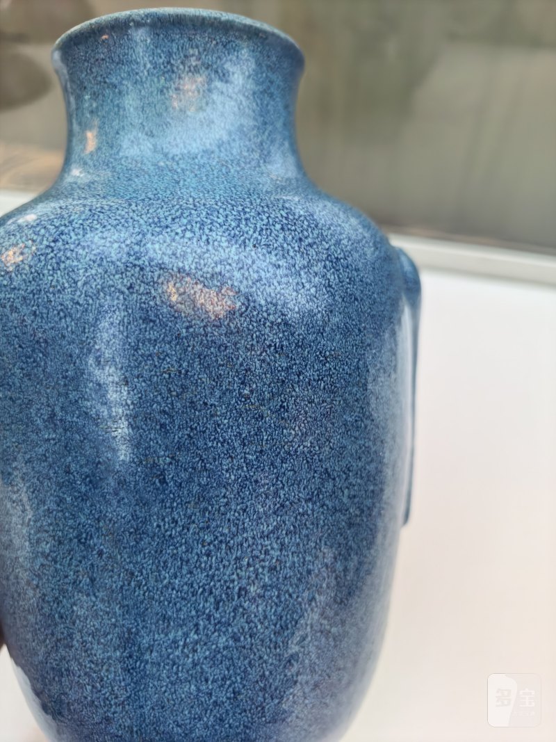 清道光 炉钧釉灯笼瓶 - 图8